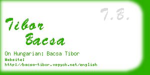 tibor bacsa business card